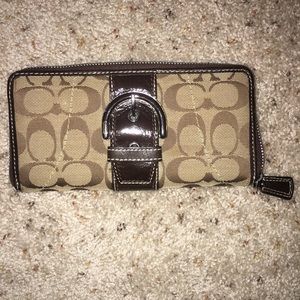 Coach zipper wallet